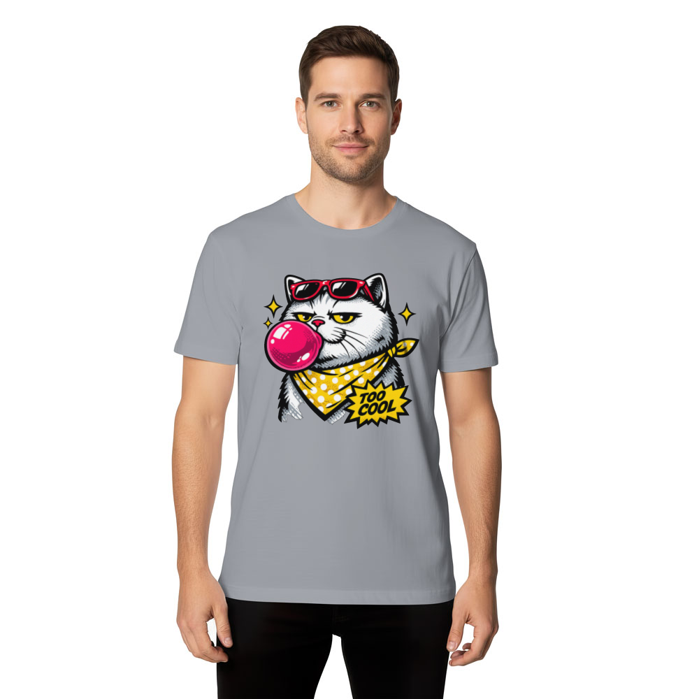 Smug British Shorthair Pop Art Cat Tee Cool Gifts for Men Women Boy Kids T-Shirt