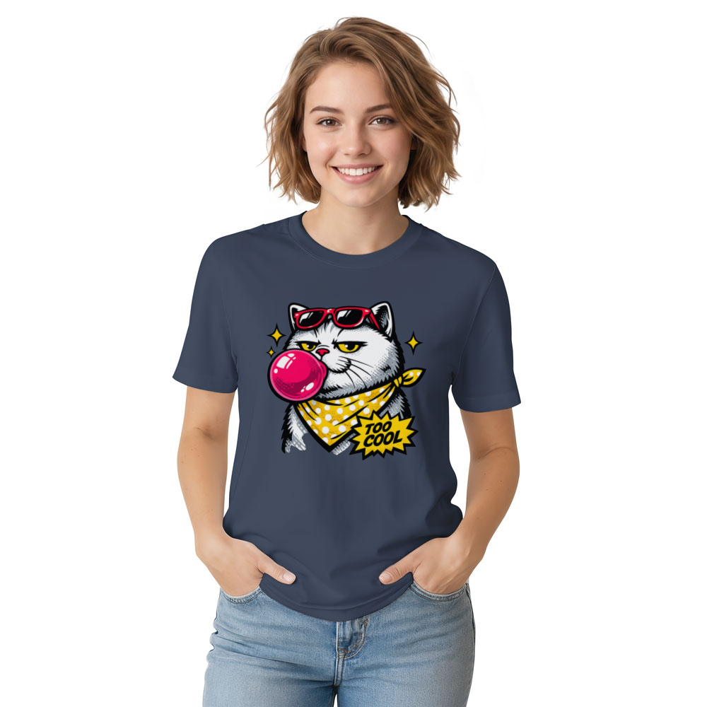 Smug British Shorthair Pop Art Cat Tee Cool Gifts for Men Women Boy Kids T-Shirt