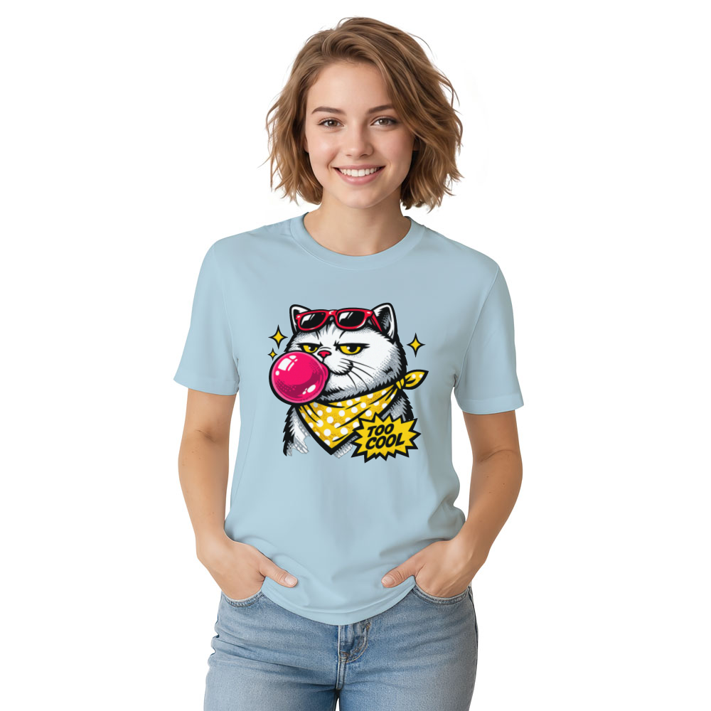 Smug British Shorthair Pop Art Cat Tee Cool Gifts for Men Women Boy Kids T-Shirt