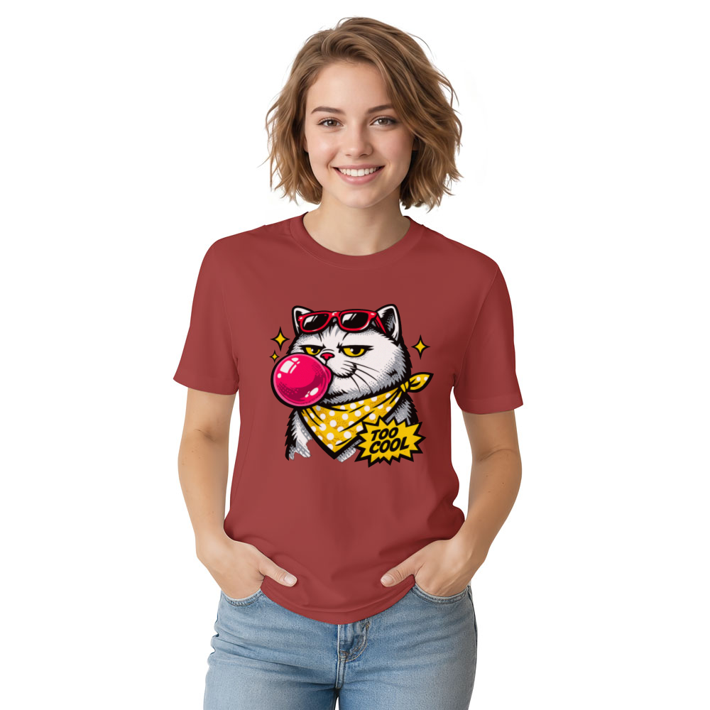 Smug British Shorthair Pop Art Cat Tee Cool Gifts for Men Women Boy Kids T-Shirt