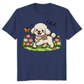 Playful Cream Poodle Spring Stroll T-Shirt Cute Gifts for Men Women Boy Kids T-Shirt