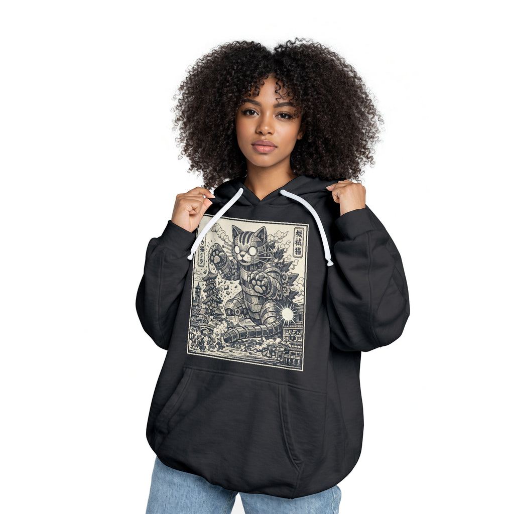 Inspira Paws Retro Futuristic Cat Hoodie