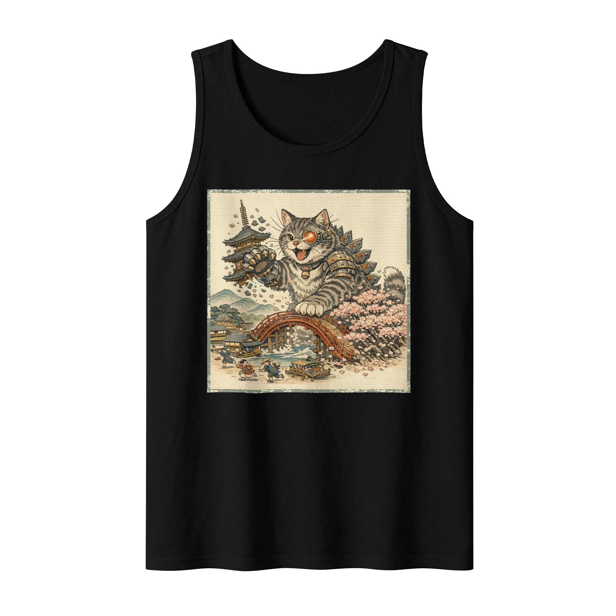 Inspira Paws Catzilla Cyborg Sleeveless Tank Top