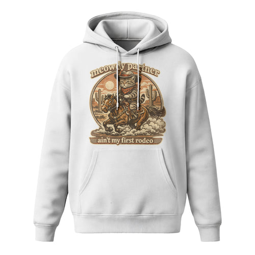 Inspira Paws Cowboy Cat Riding Horse Hoodie