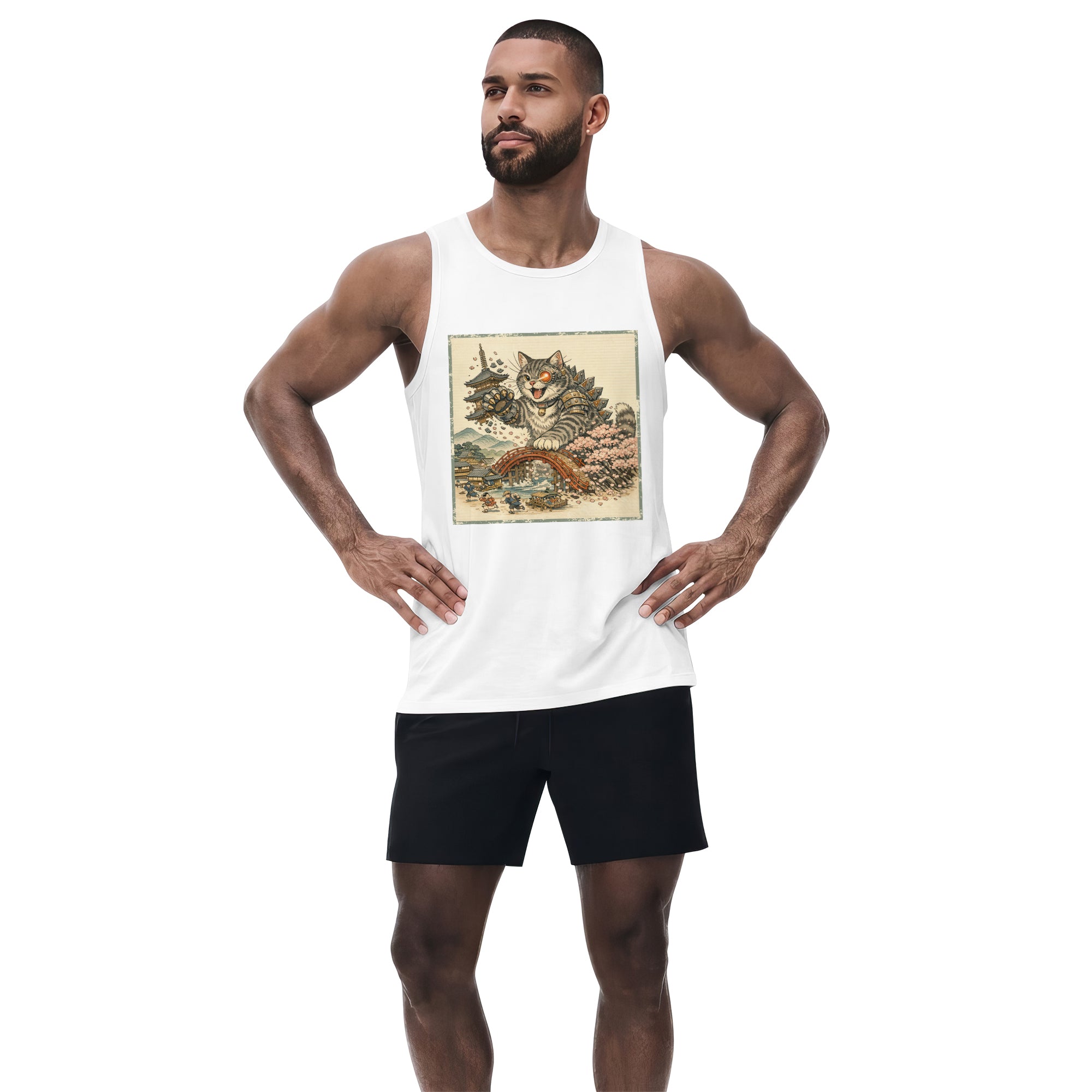 Inspira Paws Catzilla Cyborg Sleeveless Tank Top