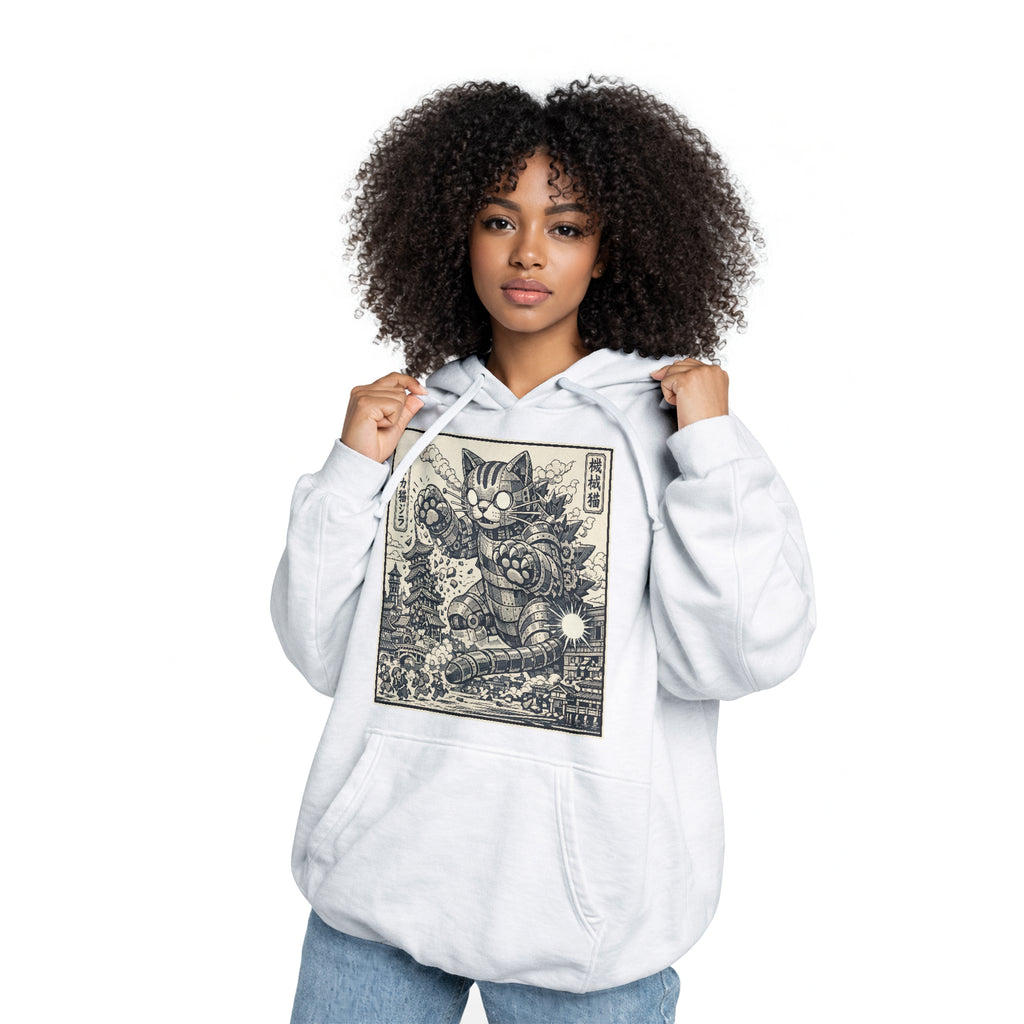 Inspira Paws Retro Futuristic Cat Hoodie