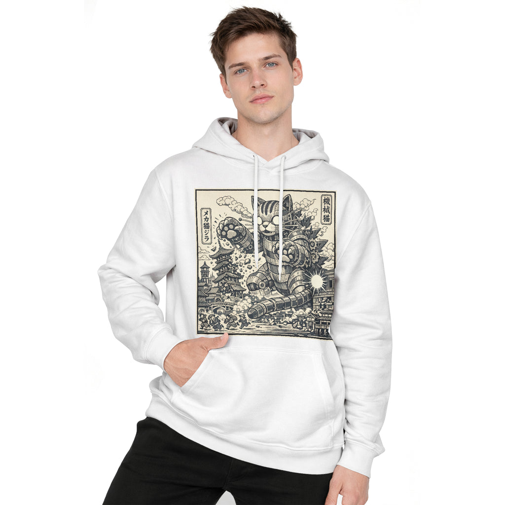Inspira Paws Retro Futuristic Cat Hoodie