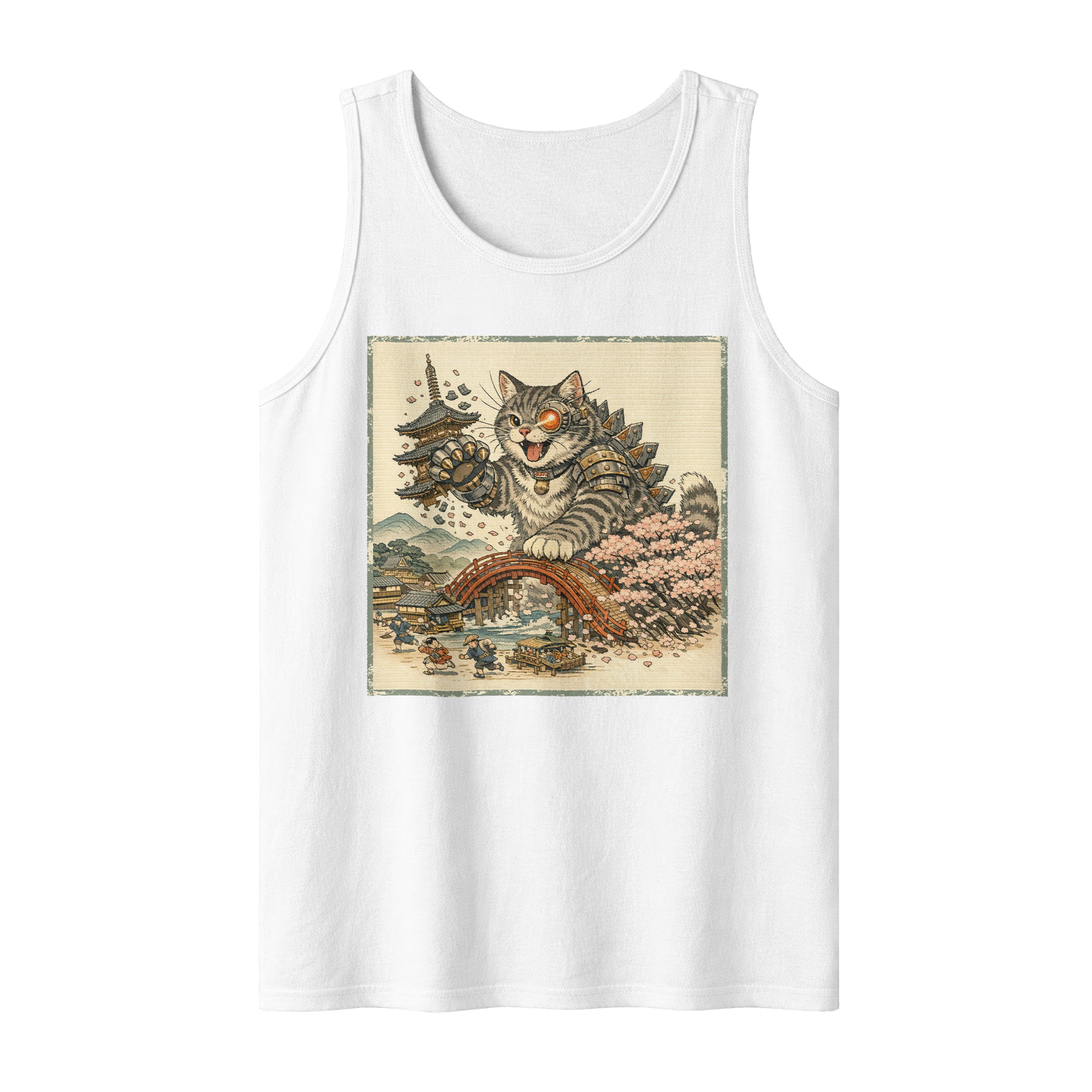 Inspira Paws Catzilla Cyborg Sleeveless Tank Top