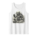 Inspira Paws Retro Futuristic Cat Sleeveless Tank Top